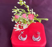 Mridali 925 Pure Sterling Silver Rhodium-Plated Earrings